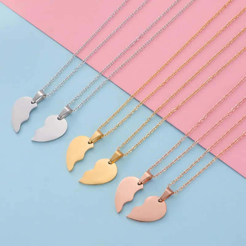 Colliers pendentif cœur puzzle pour couple