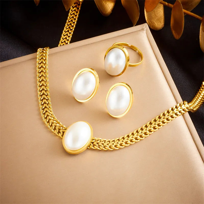 Parure Perle Ovale — Vue ensemble